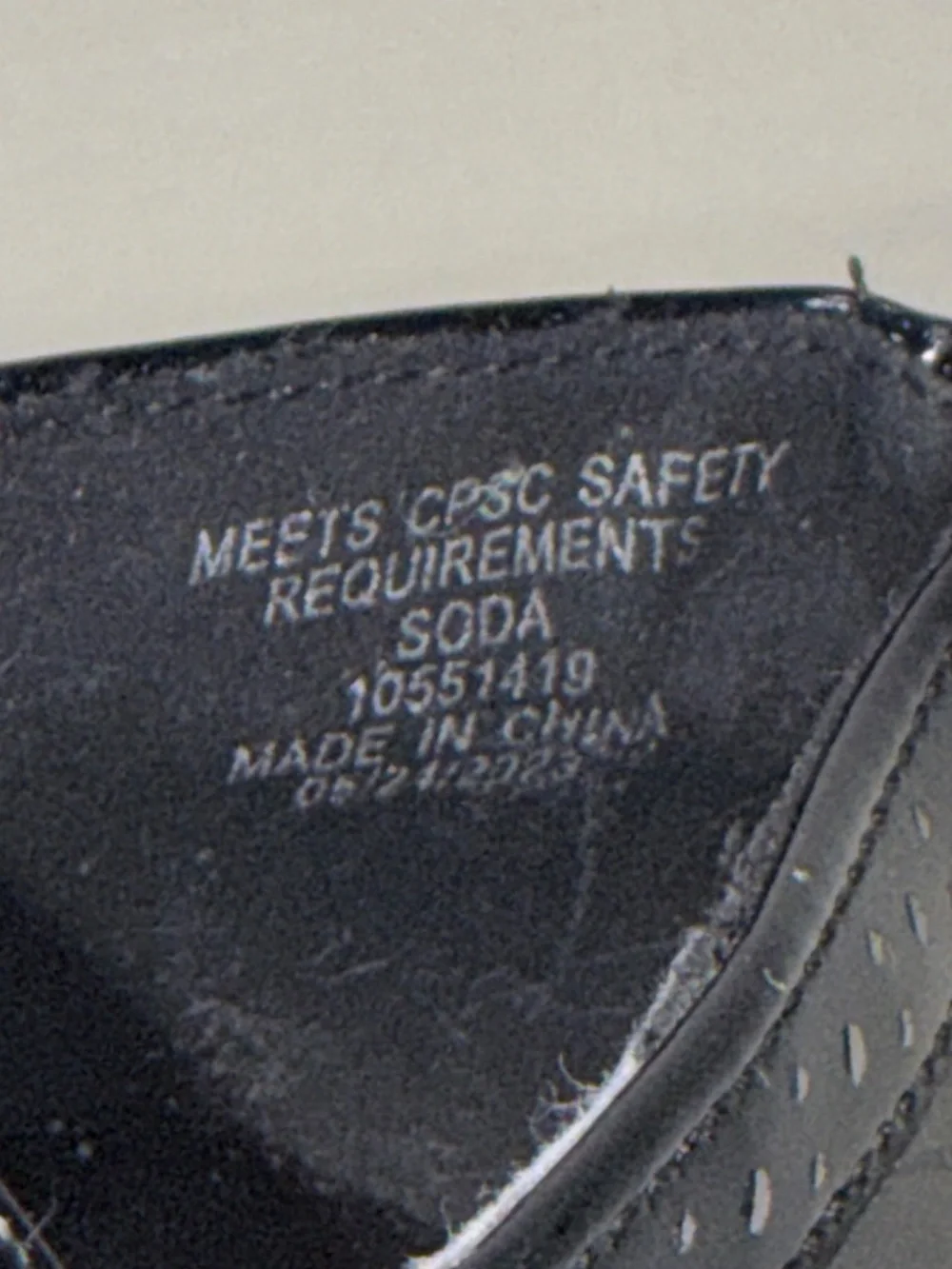 Soda Kid Flip Black Patent Mary Jane Lug Loafers Girls Size 13M